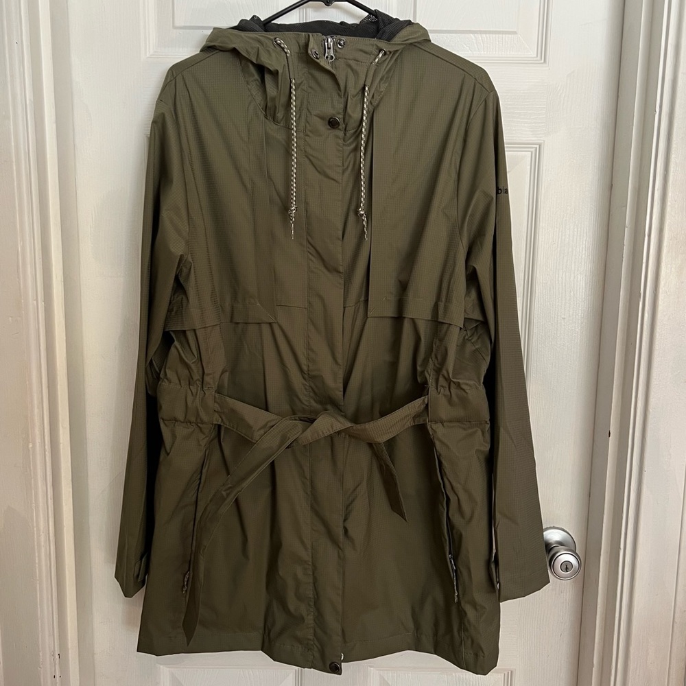 Columbia Womens 1X Long Rain Jacket